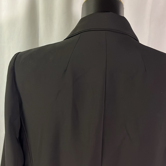 White House Black Market Black Single Button Zipper Accent Blazer - Picture 11 of 16